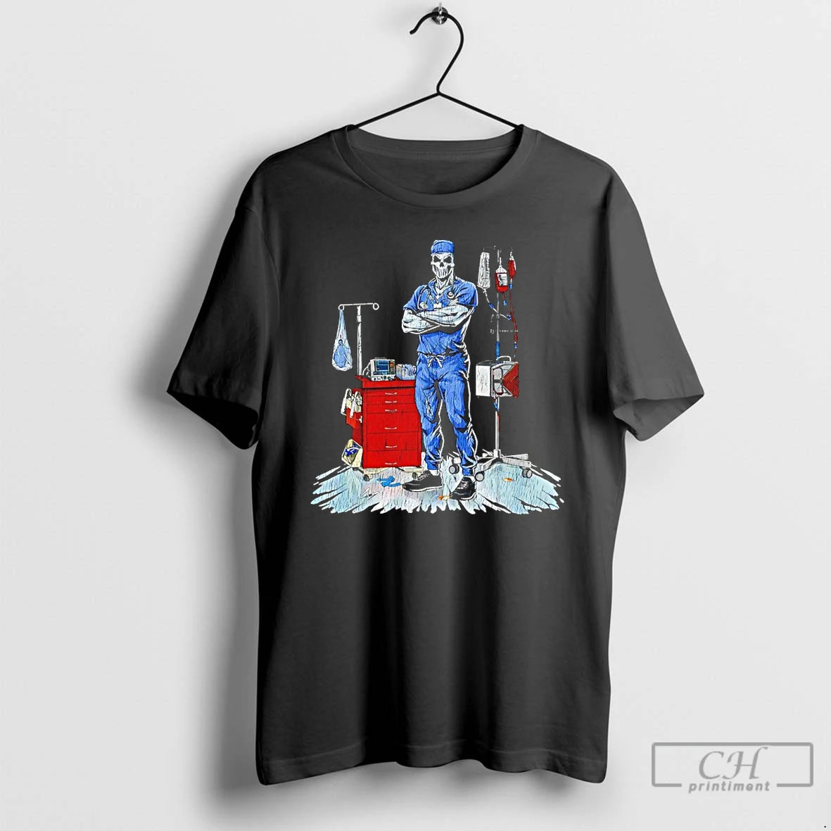 Classic Skeleton Deadside Nurse Vintage