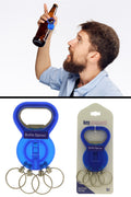 Bottle Opener With Four Detachable Split Ring Key Chains KEKC5033