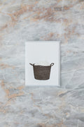 Woven Laundry Basket Letterpress Card