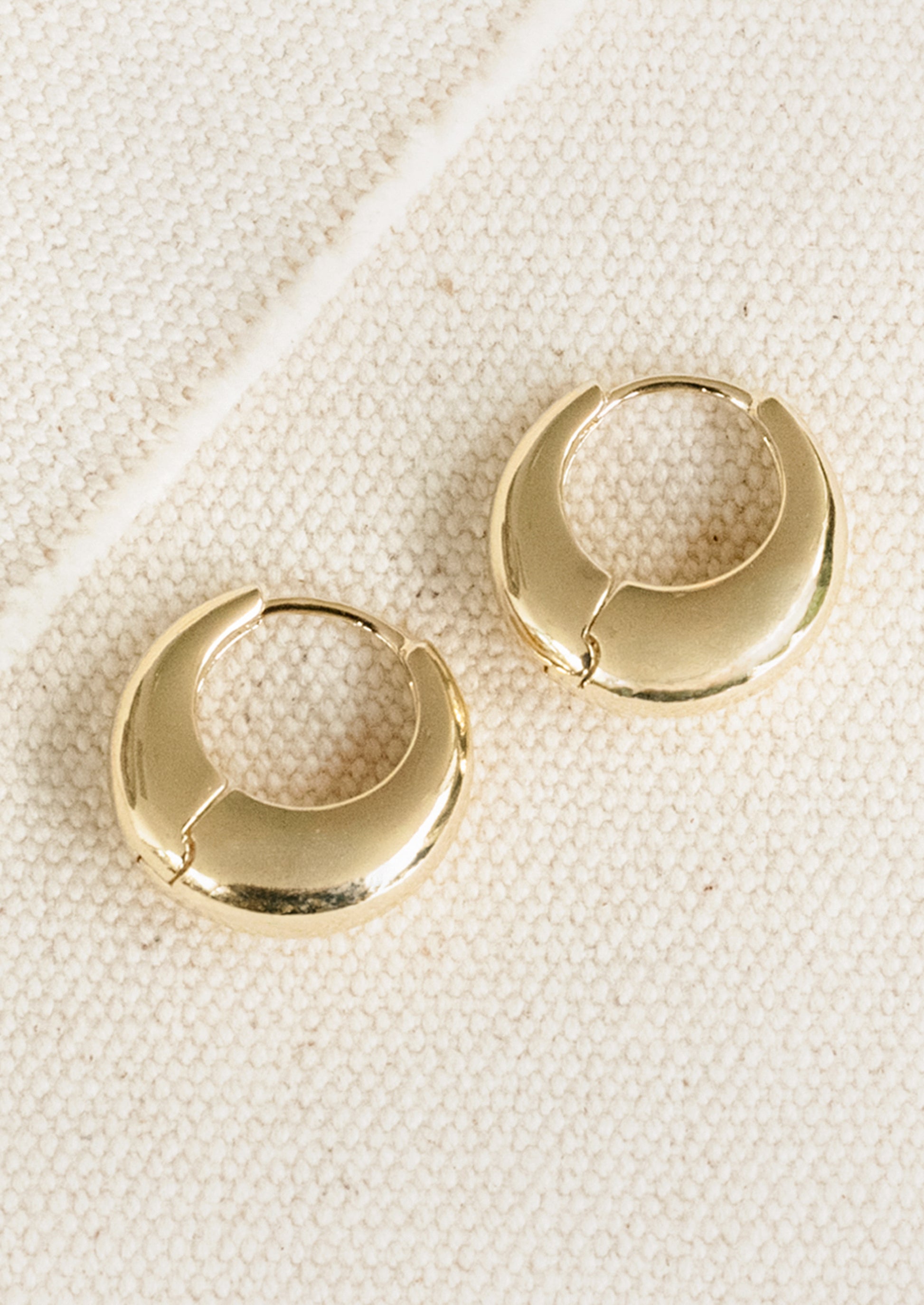 Chubby Huggie Hoop Earrings