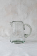 Handblown Glass Pitcher in Clear