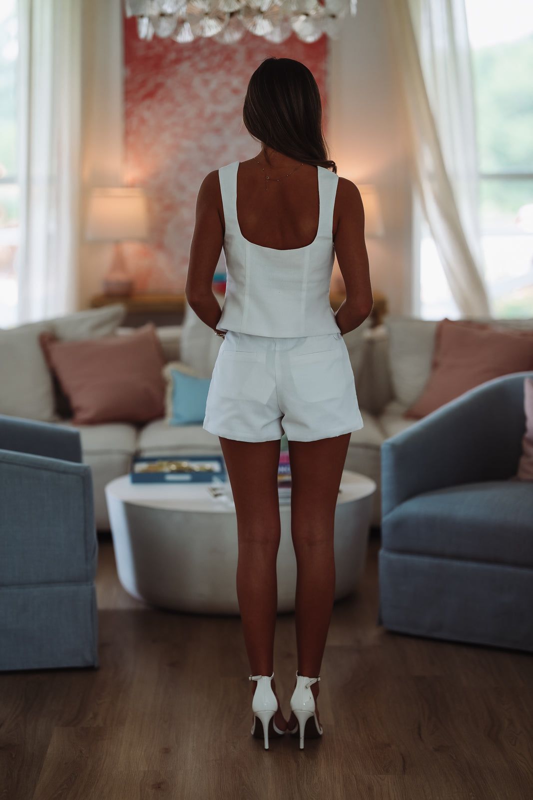 Carolina Crop Top - White