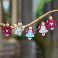 Artisan Crafted Angel Magnets Made from Wood 'Angel Contingent'