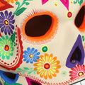 Floral Skull Ceramic Tealight Holder from Mexico 'Floral Skull'