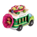 Two Tone Green Ceramic Bus Figurine from Guatemala 'Green Old Time Bus'