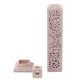 Traditional Jali-Themed Natural Soapstone Incense Holder 'Jali Essence'