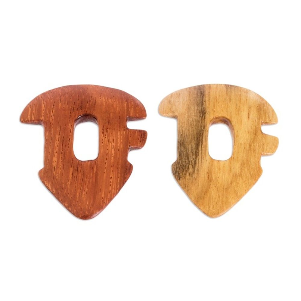 Reclaimed Estoraque and Cypress Wood Guitar Picks Pair 'Eco Melody'