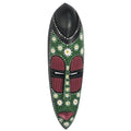 Hand-Painted Sese Wood Wall Mask 'Ashanti Dots'