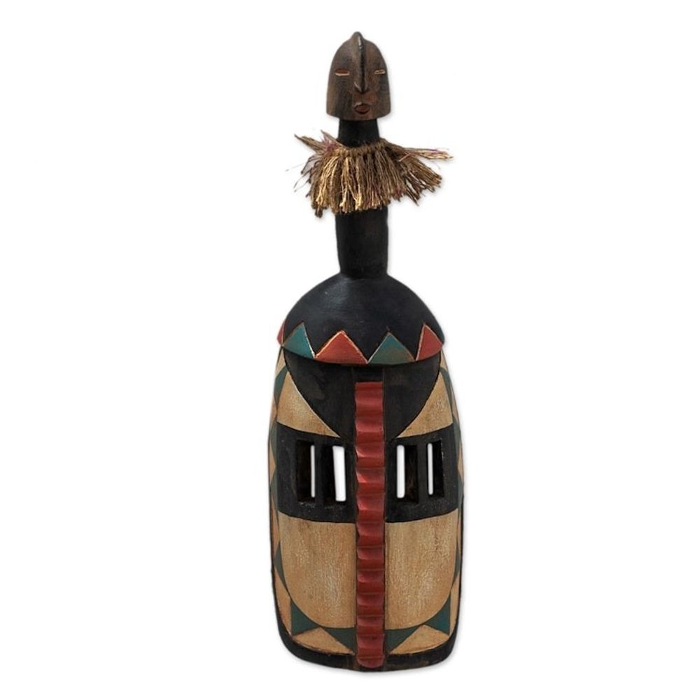 Hand Made African Sese Wood Mask 'Mossi'