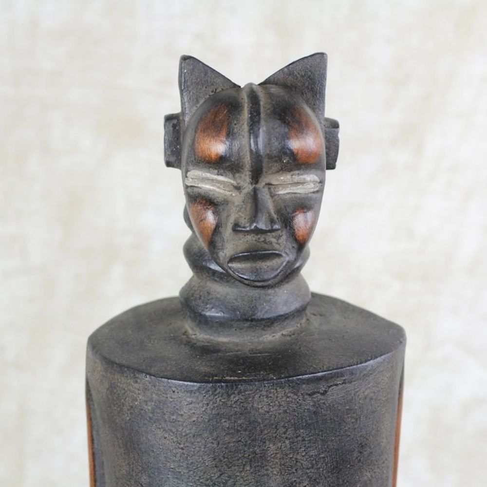 Wood Tambora Drum from Africa 'African Warrior'