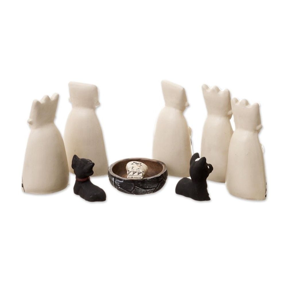 Christmas Ceramic Nativity Scene from Peru 'Born to the Amazons'