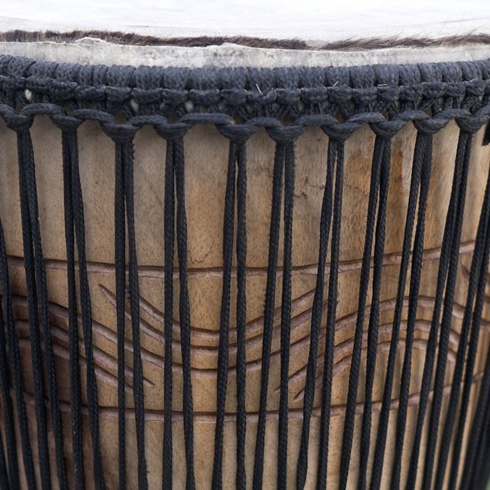 Handcrafted Wood Djembe Drum 'King of the Forest'