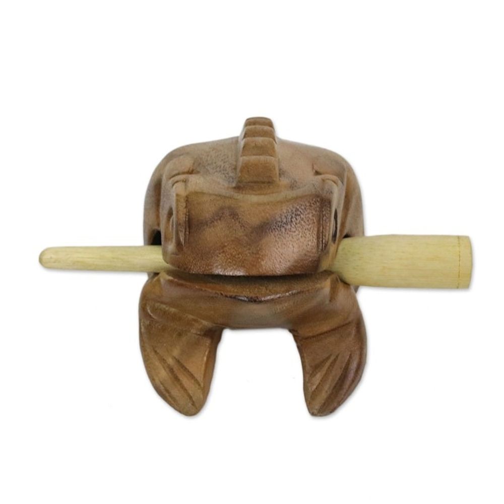 Brown Thai Frog Wood Percussion Instrument 5.5 Inch 'Tenasserim Melody'