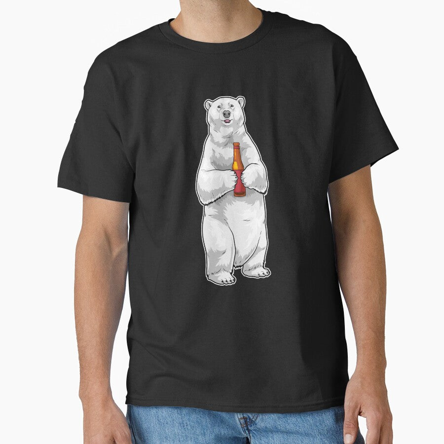Polar bear Bottle Beer by Snabdesign84 Unisex T-shirt, Sweatshirt, Hoodie, Long Sleeve Tee