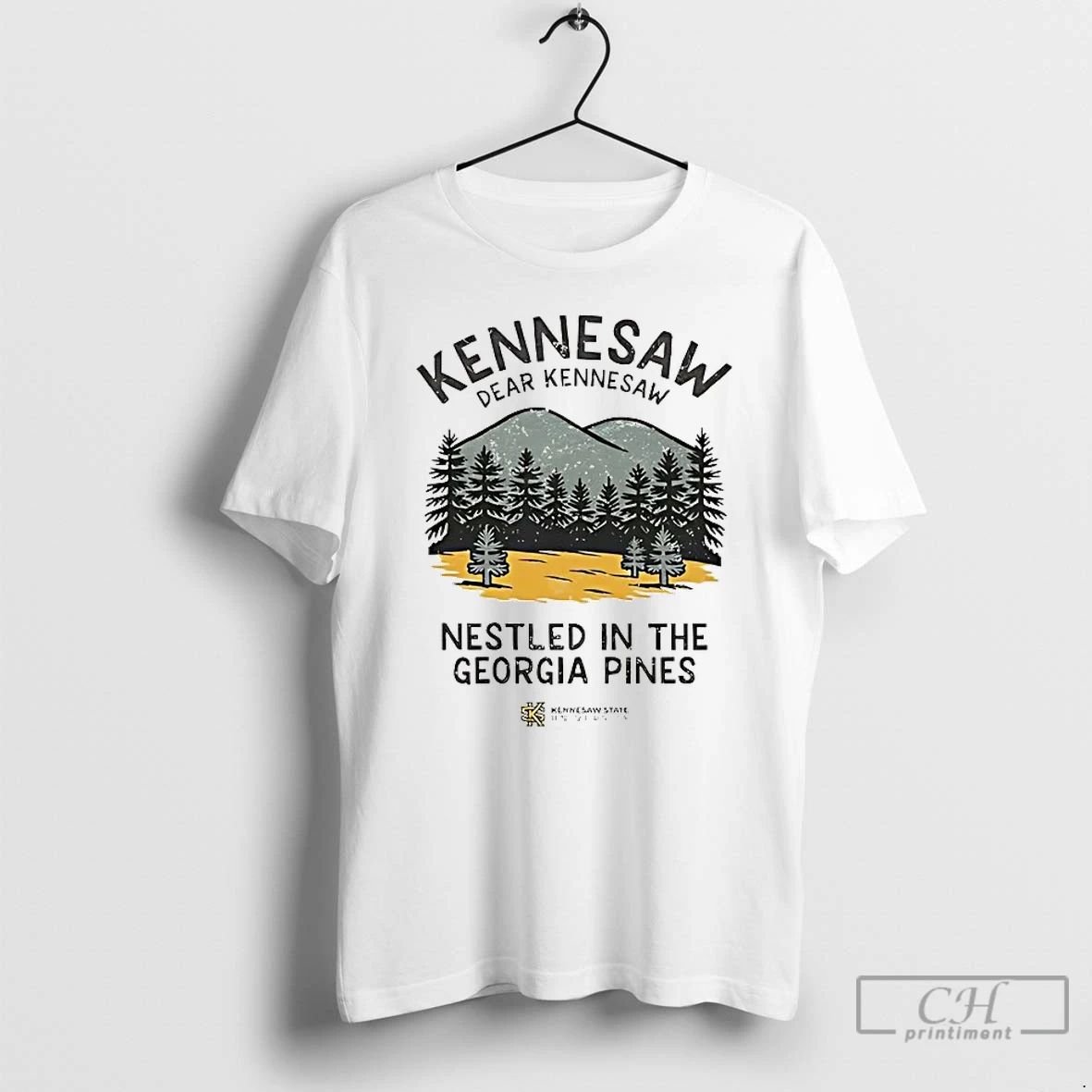 Premium Ksu Owls Dear Kennesaw Nestled In The Georgia Pines T Shirts Unisex T-shirt, Sweatshirt, Hoodie, Long Sleeve Tee