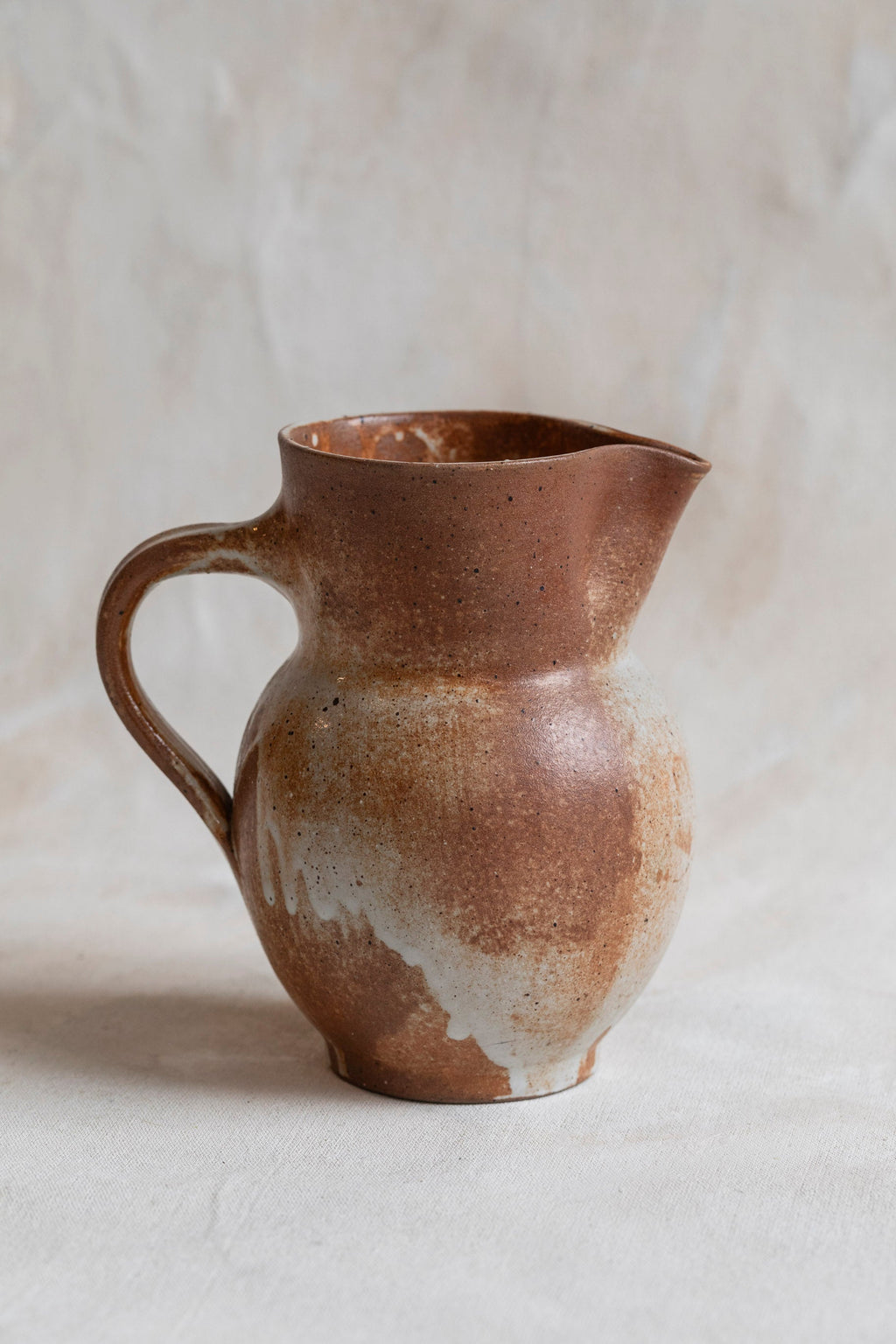 Vintage Salmon Ceramic Pitcher