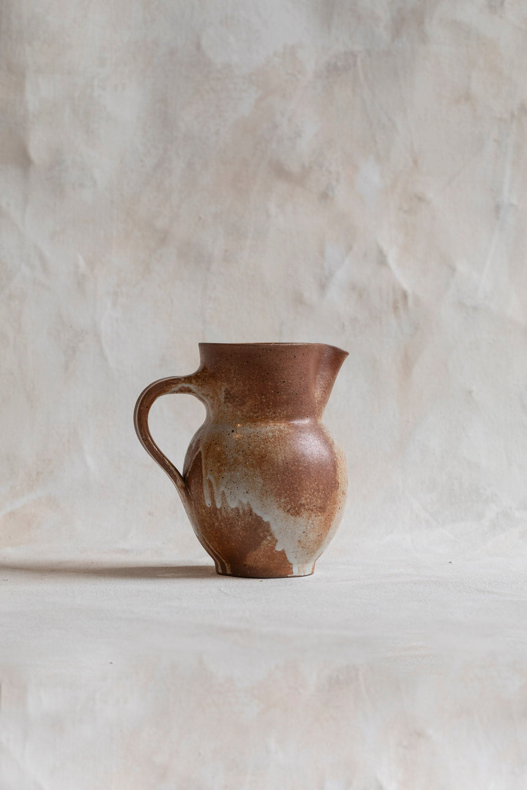 Vintage Salmon Ceramic Pitcher